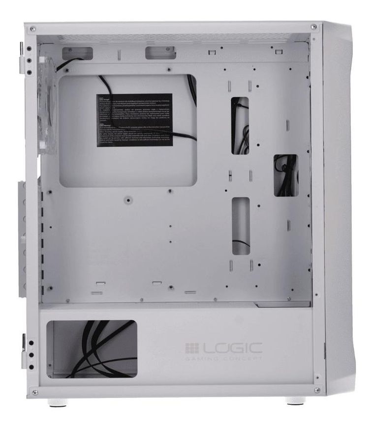 Logic Concept, obudowa komputerowa, Portos ARGB Midi USB 3.0, biała