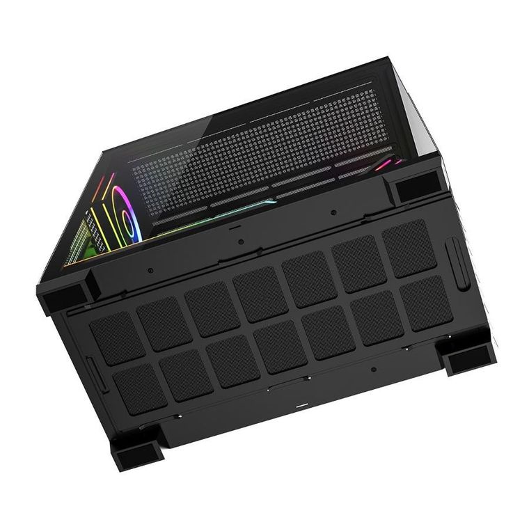 Modecom, Volcano Stellar Plus ARGB Midi 5F, obudowa komputerowa, czarna