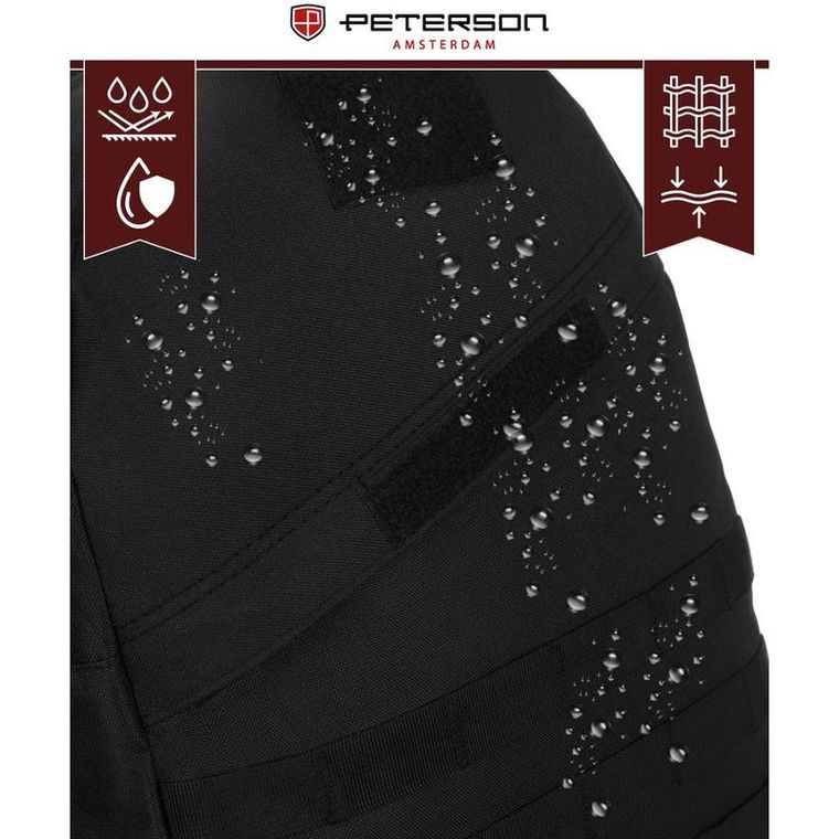 Peterson, plecak militarny, 3-komorowy, czarny