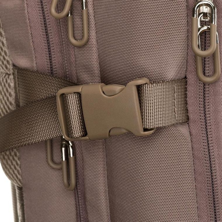 Peterson, plecak podróżny z portem USB, beżowy