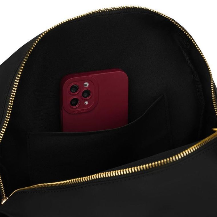 Plecak miejski, czarny, skóra ekologiczna, Peterson