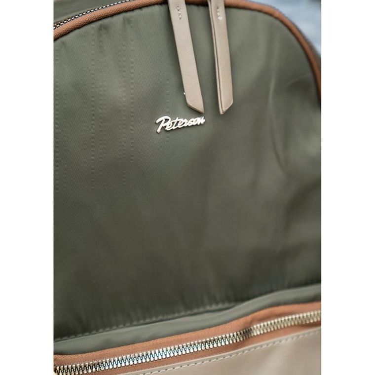 Plecak miejski, zielony, Peterson