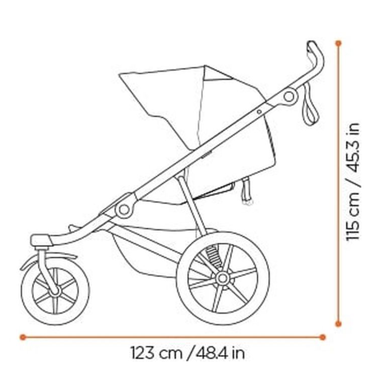 Thule, Urban Glide 3, wózek spacerowy, mid blue