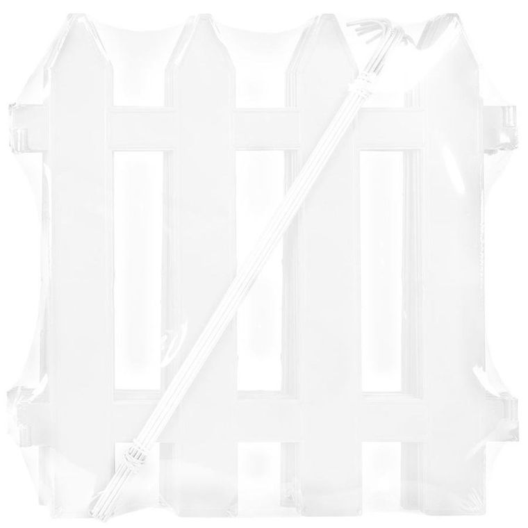 Vilde, płotek ogrodowy biały 30-30 cm 10 szt.