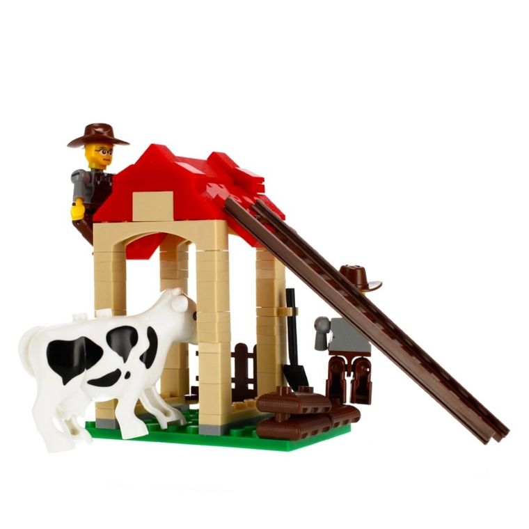 Alleblox, farma, klocki konstrukcyjne, 344 elementy