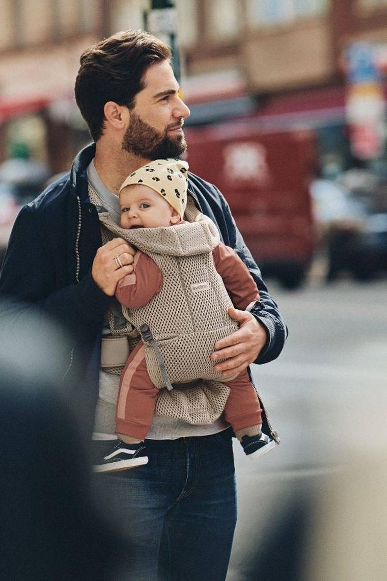 BabyBjörn, Move 3D Mesh, nosidełko, szary beż