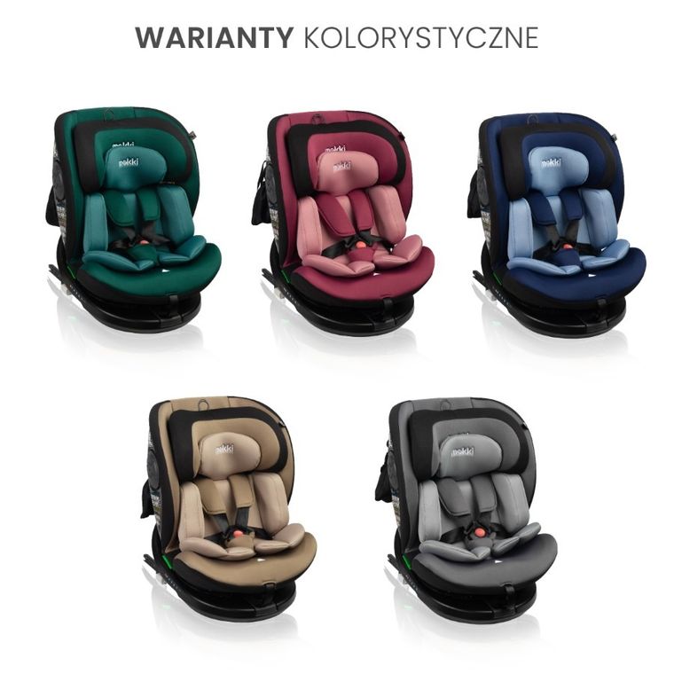 Caretero, Mokki I-Size, fotelik samochodowy, 40-150 cm, Grey