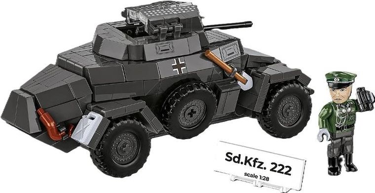 Cobi, Historical Collection WWII, Sd.Kfz., 222, klocki, 502 elementy