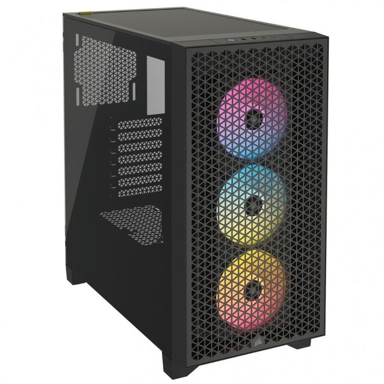 Corsair, obudowa komputerowa, 3000D Airflow RGB TG Mid-Tower, czarna
