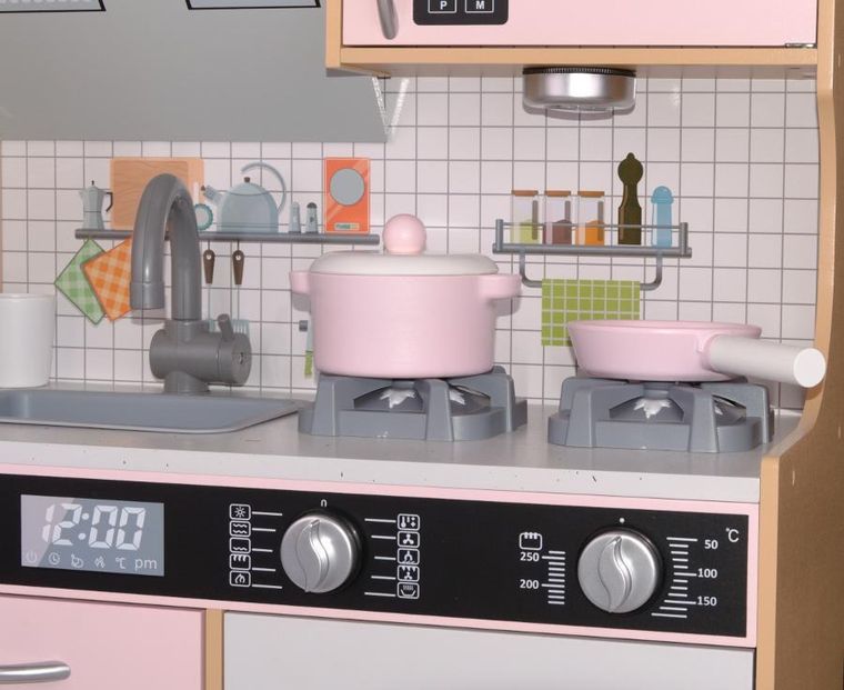 Enero, kuchnia drewniana, lampka LED, wooden, 87-30-83.5 cm