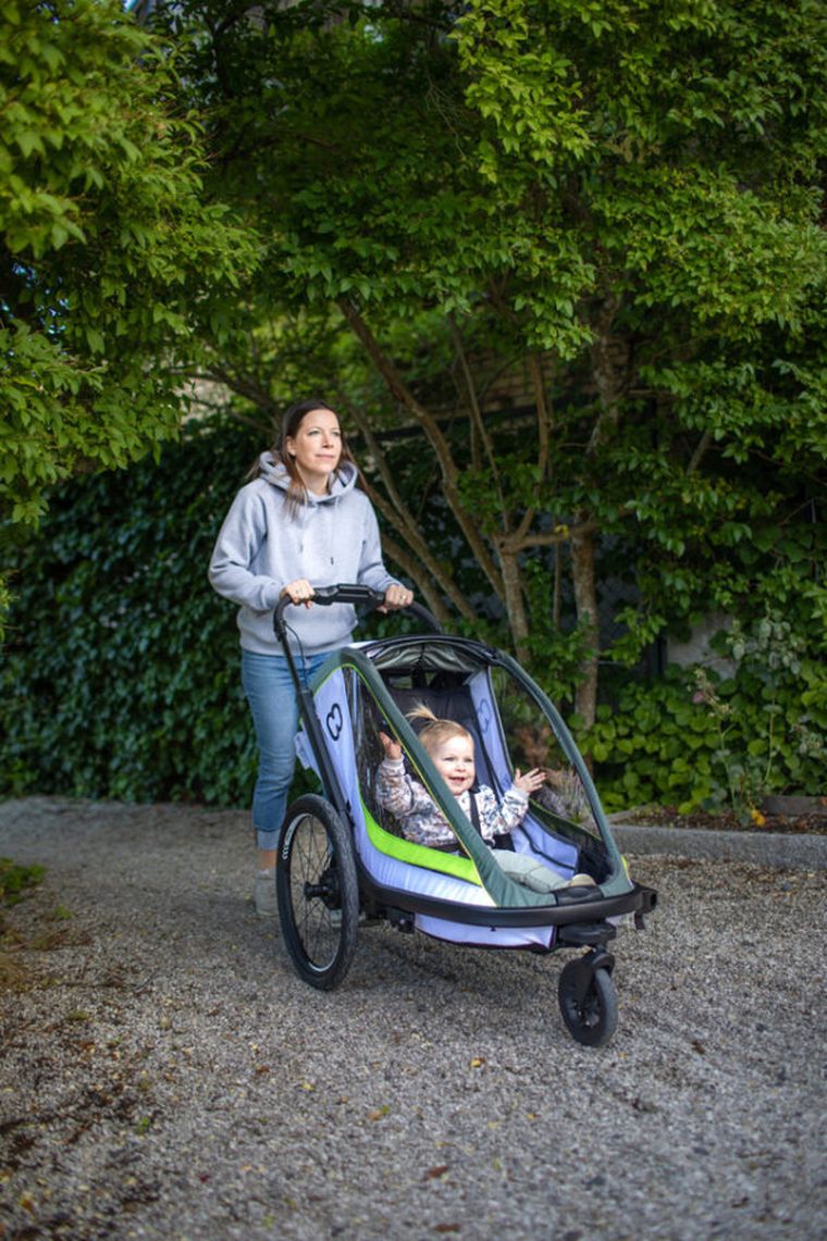 Hamax, Breeze One, przyczepka rowerowa, White/Green