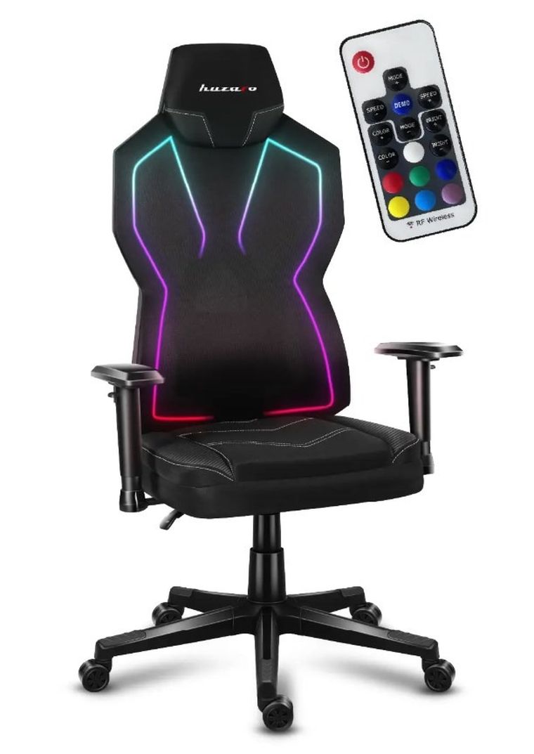 Huzaro, Combat 6.2, fotel gamingowy, RGB, Black