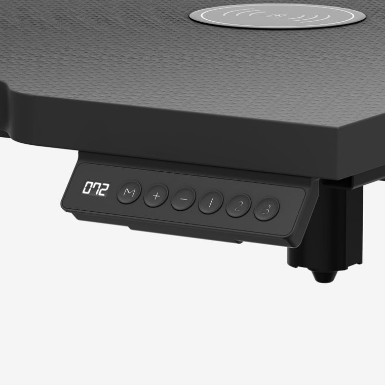 Huzaro, Hero 8.7, biurko gamingowe z regulacją wysokości, RGB, Black, 140 cm