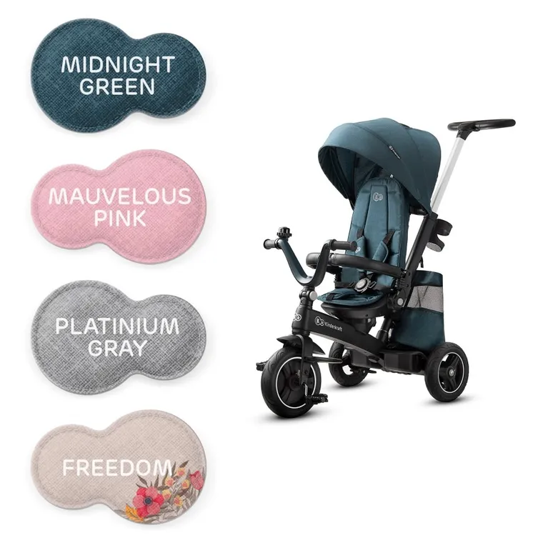 Kinderkraft, EasyTwist, rowerek trójkołowy, platinum Grey