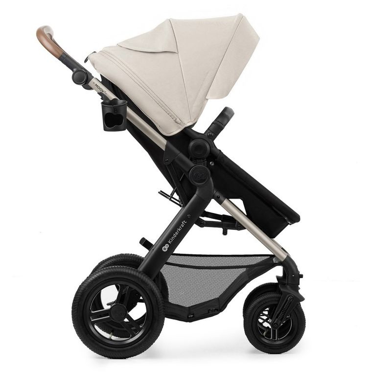 Kinderkraft, Moov 2, Air Wheels, wózek wielofunkcyjny 4w1, Moonlight Grey