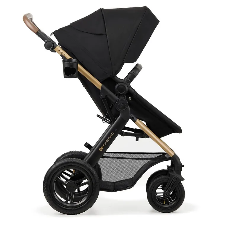 Kinderkraft, Moov 2 Air, wózek wielofunkcyjny, 3w1, Pure Black