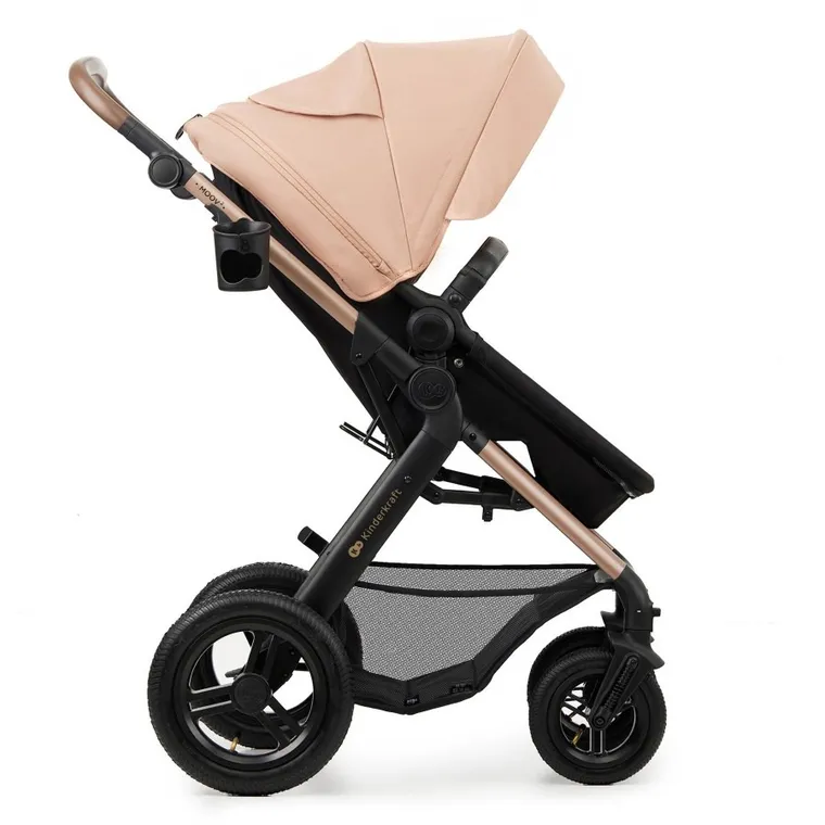 Kinderkraft, Moov 2 Air, wózek wielofunkcyjny, 3w1, Sand Beige