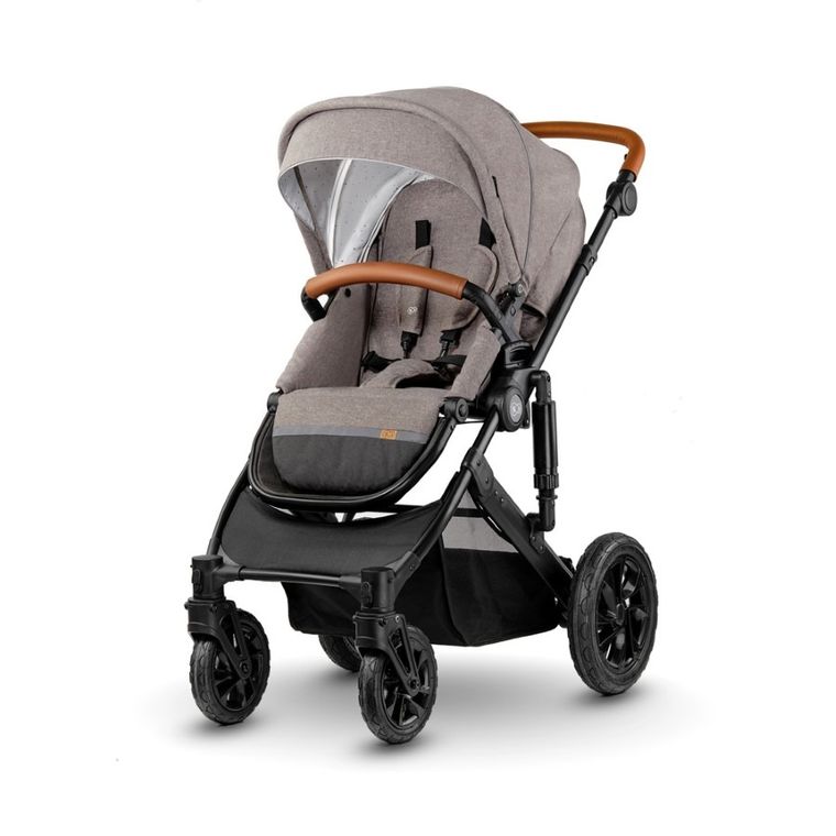 Kinderkraft, Prime, wózek wielofunkcyjny 2w1, Beige