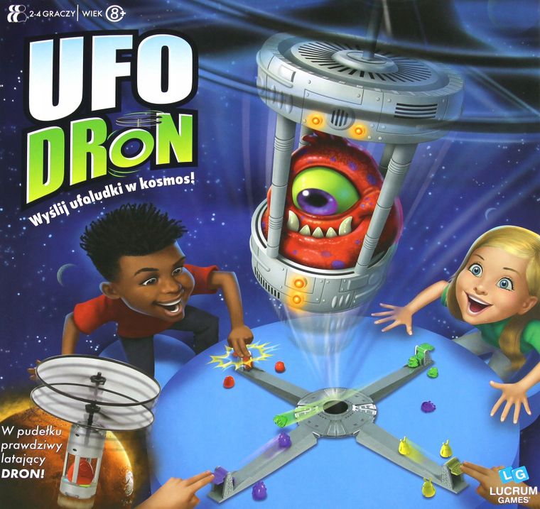Lucrum Games, Ufodron, zręcznościowa gra familijna z latającym dronem