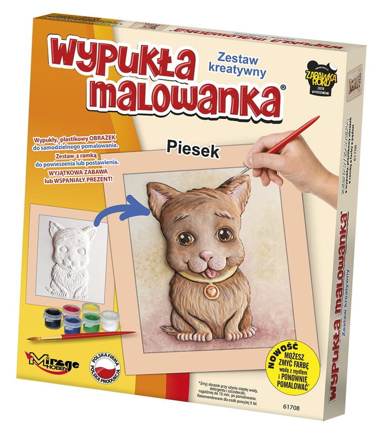 Mirage Hobby, Wypukła Malowanka, zestaw kreatywny do malowania, Zwierzątka