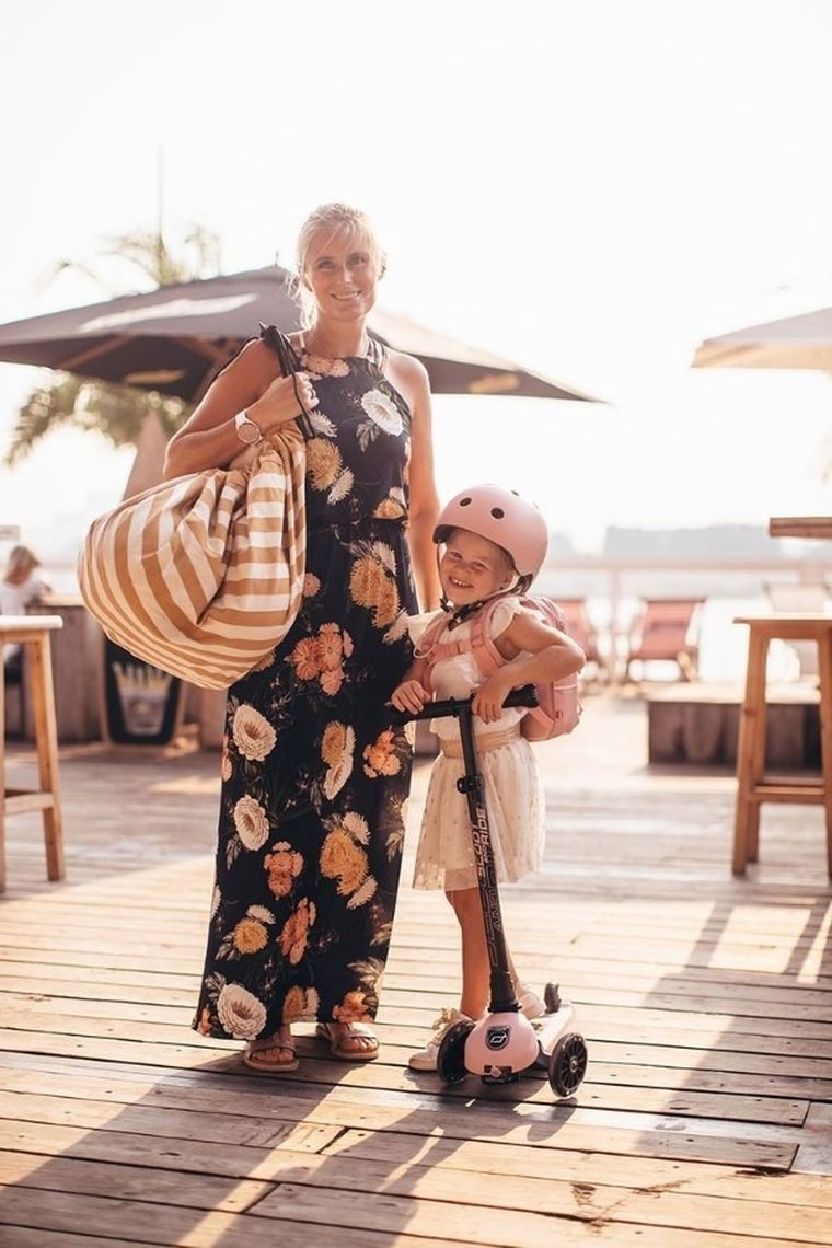 Scoot & Ride, plecak na hulajnogę, 8l, Rose