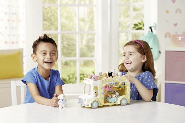 Sylvanian Families, Kolorowy Autobus, rozkładany pojazd, 5744