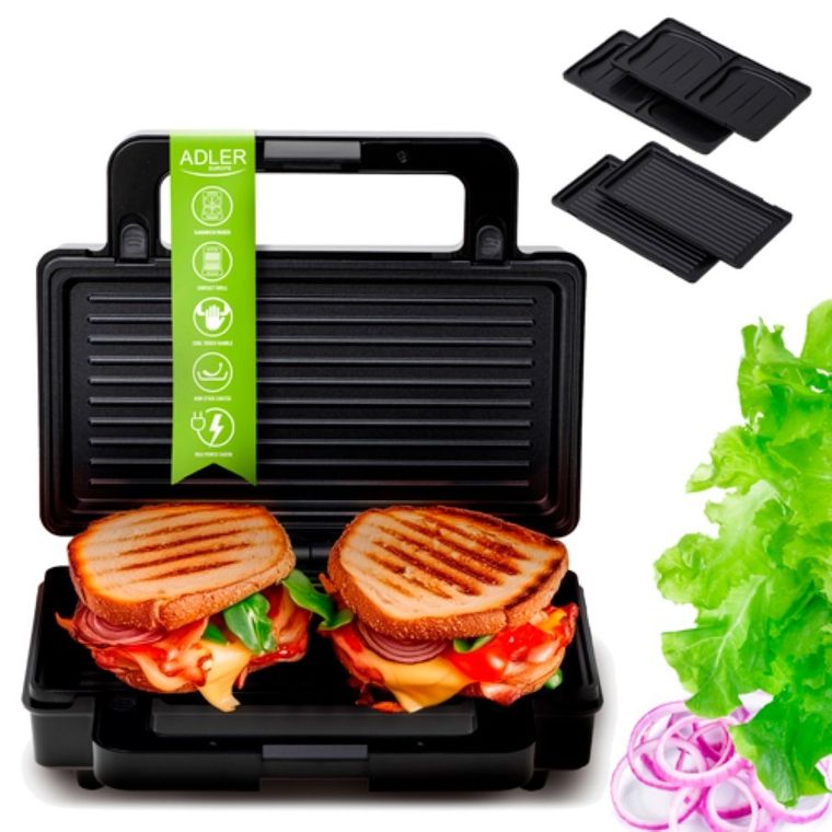Adler, opiekacz do kanapek 2w1