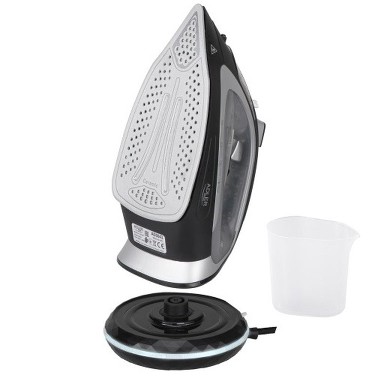 Adler, żelazko parowe, bezprzewodowe