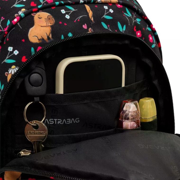 Astrabag, plecak szkolny, 3-komorowy, Flower Capy