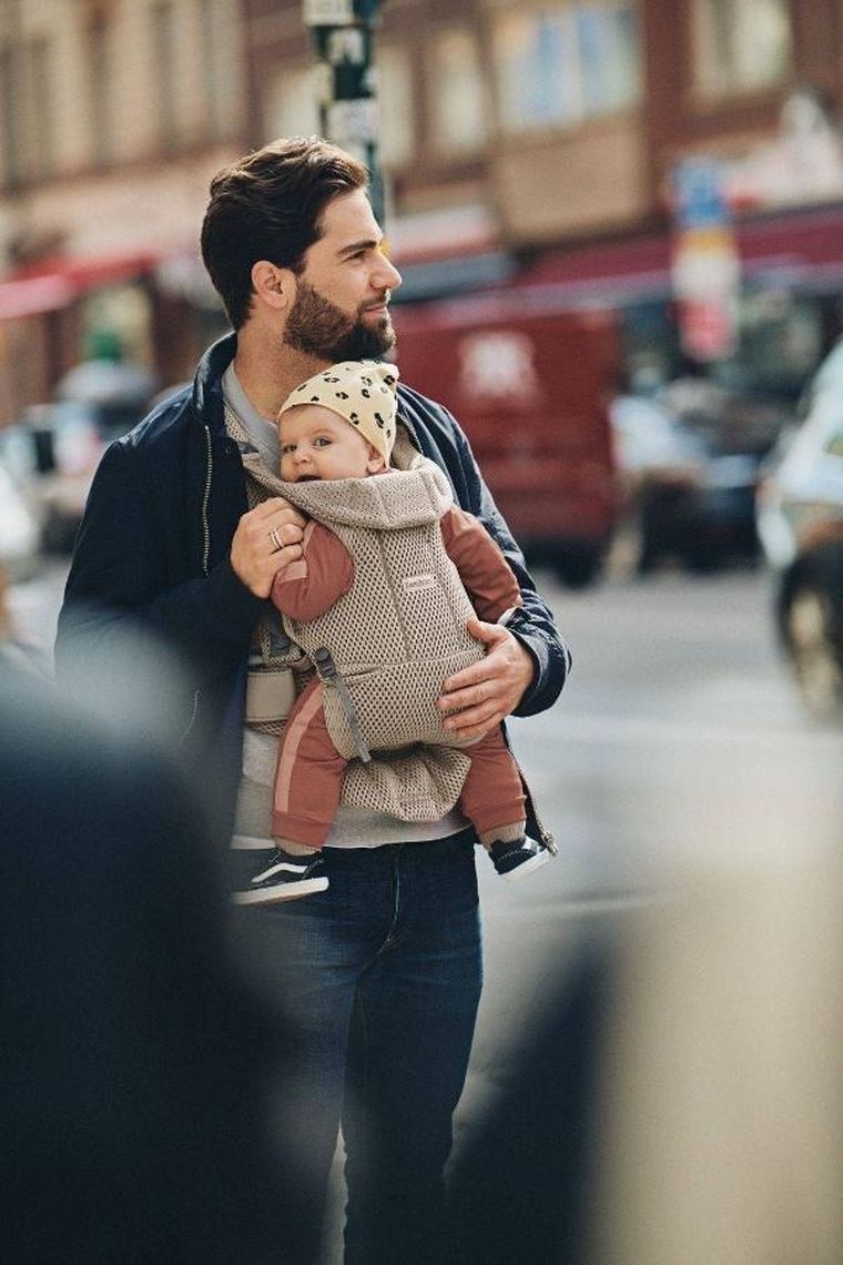 BabyBjörn, Move 3D Mesh, nosidełko, szary beż