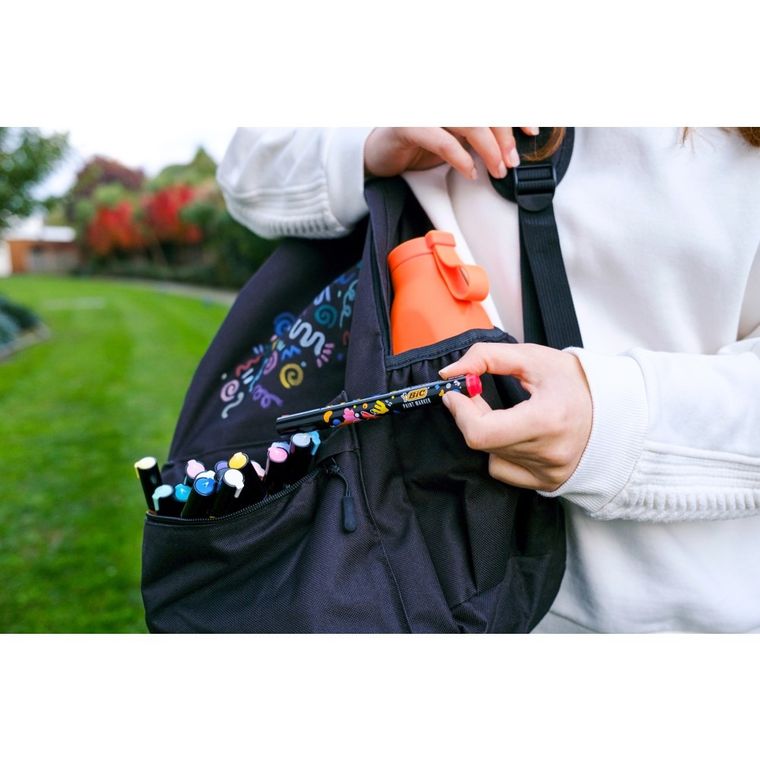 Bic, Intensity Classic Paint, markery akrylowe, białe, 12 szt.