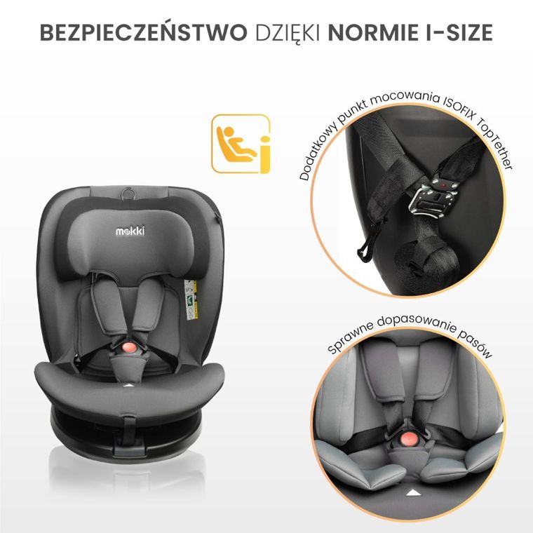 Caretero, Mokki I-Size, fotelik samochodowy, 40-150 cm, Navy