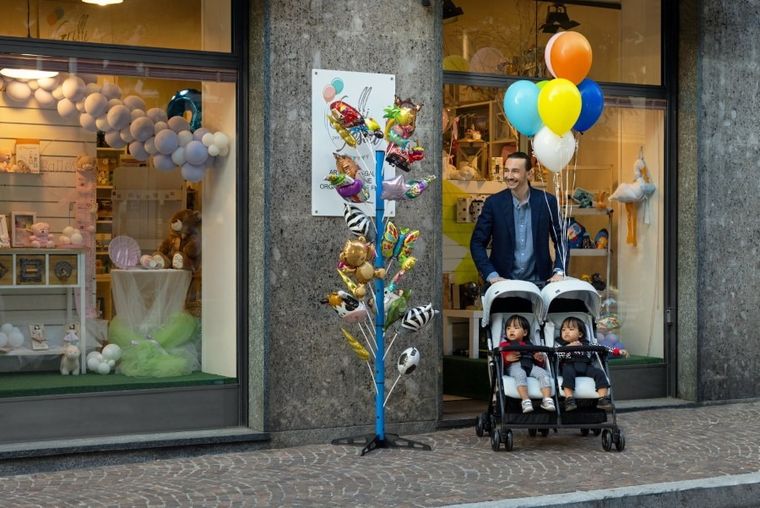 Chicco, Ohlalà Twin, wózek bliźniaczy, Silver Cat