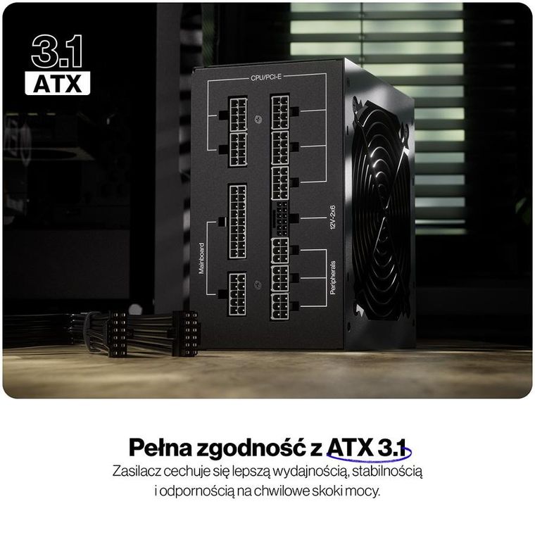 Endorfy, Supremo FM6, zasilacz, Gold, 750W, EY7A013