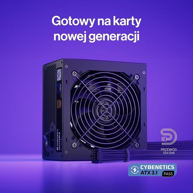 Endorfy, Vero L6 80 Plus, zasilacz, 650W, brązowy