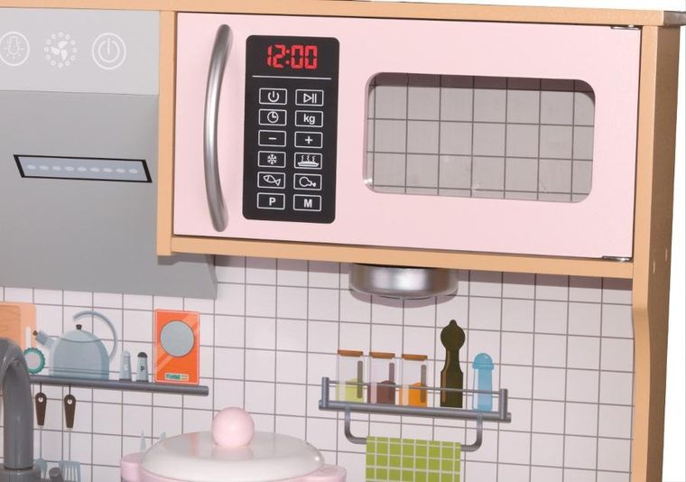 Enero, kuchnia drewniana, lampka LED, wooden, 87-30-83.5 cm