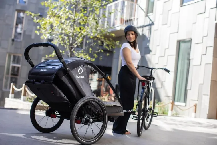 Hamax, Cocoon One, przyczepka rowerowa, grey/black