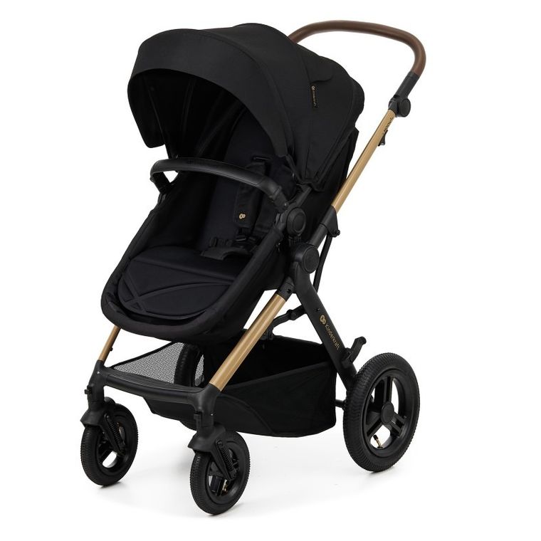 Kinderkraft, Moov 2, Air Wheels, wózek wielofunkcyjny 4w1, Pure Black