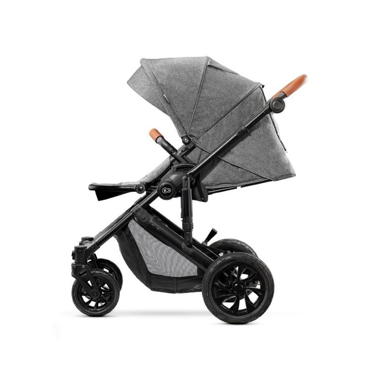 Kinderkraft, Prime, wózek wielofunkcyjny 3w1, szary