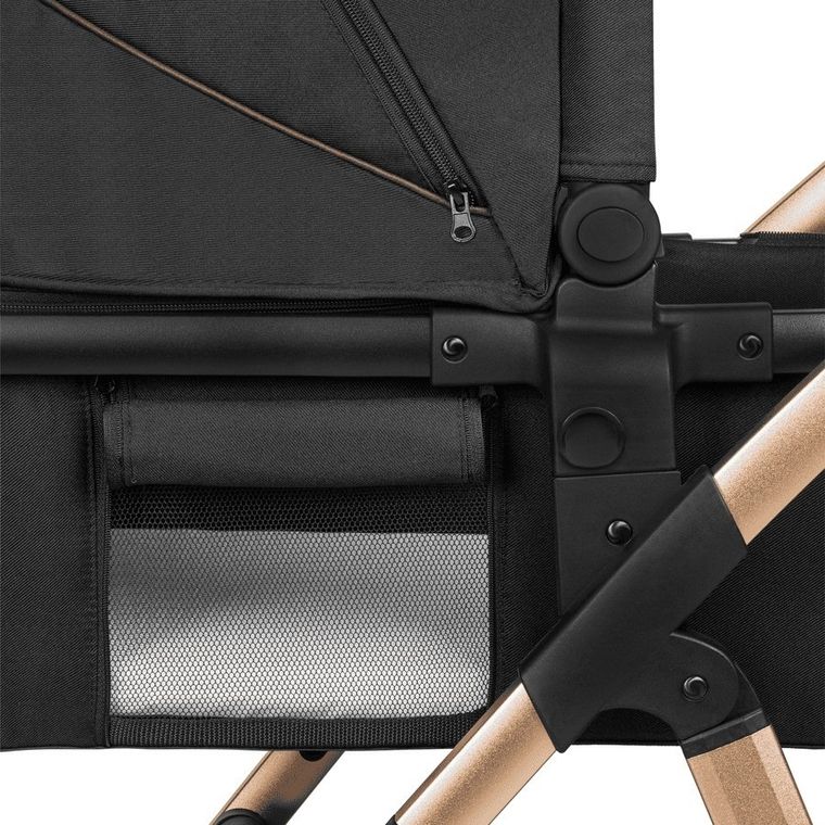 Lionelo, Amber, wózek wielofunkcyjny, 3w1, Black Onyx