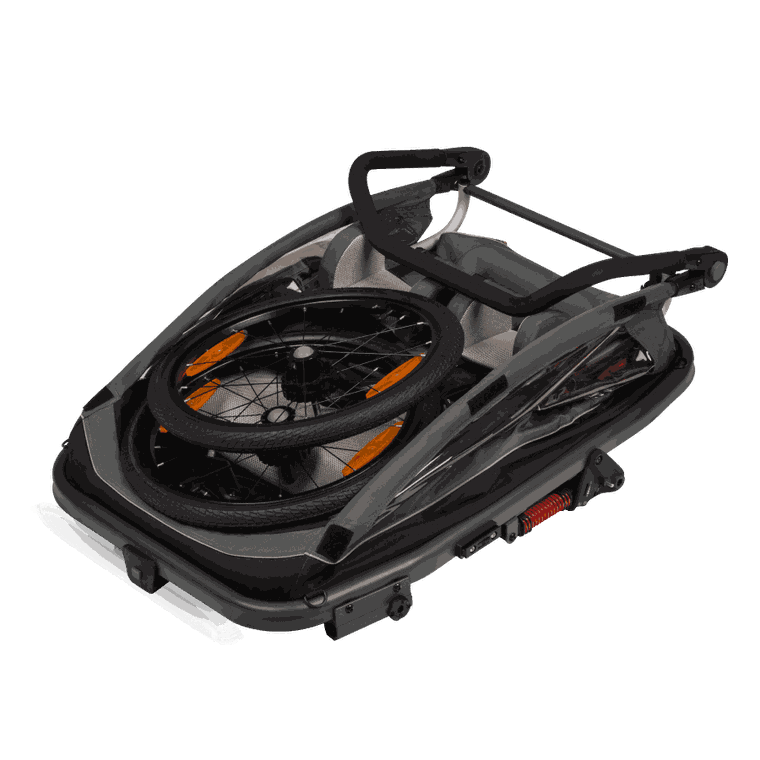 Lionelo, Cama, przyczepka rowerowa, Grey Graphite