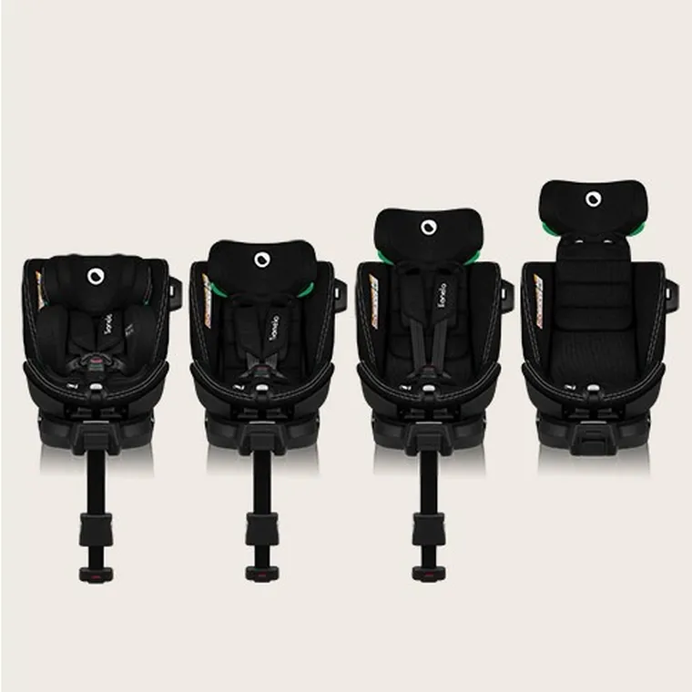 Lionelo, Harmony, I-Size, fotelik samochodowy, Concrete Bamboo, 40-150 cm