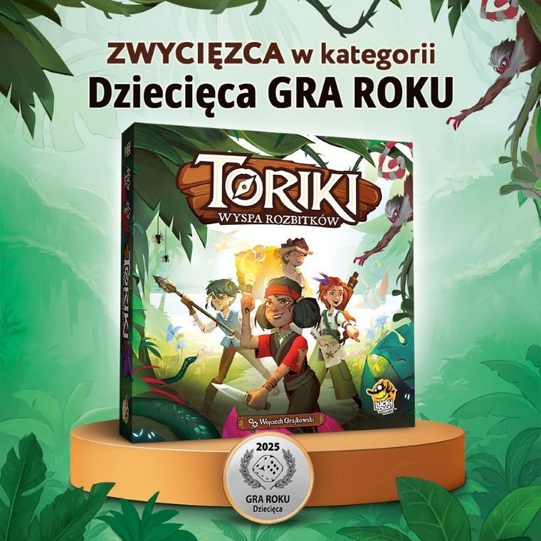 Lucky Duck Games, Toriki Wyspa rozbitków, gra familijna