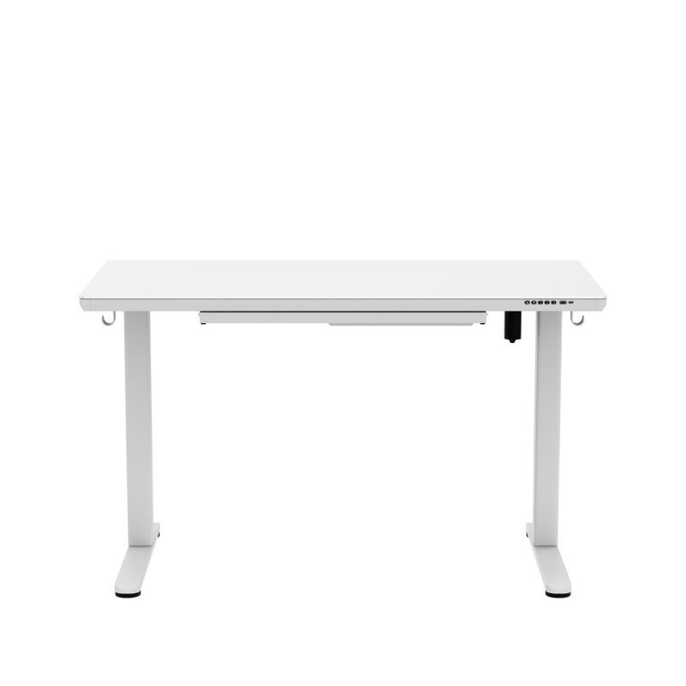 Mark Adler, Leader 8.5 White, biurko elektryczne, ze szklanym blatem, 120 cm