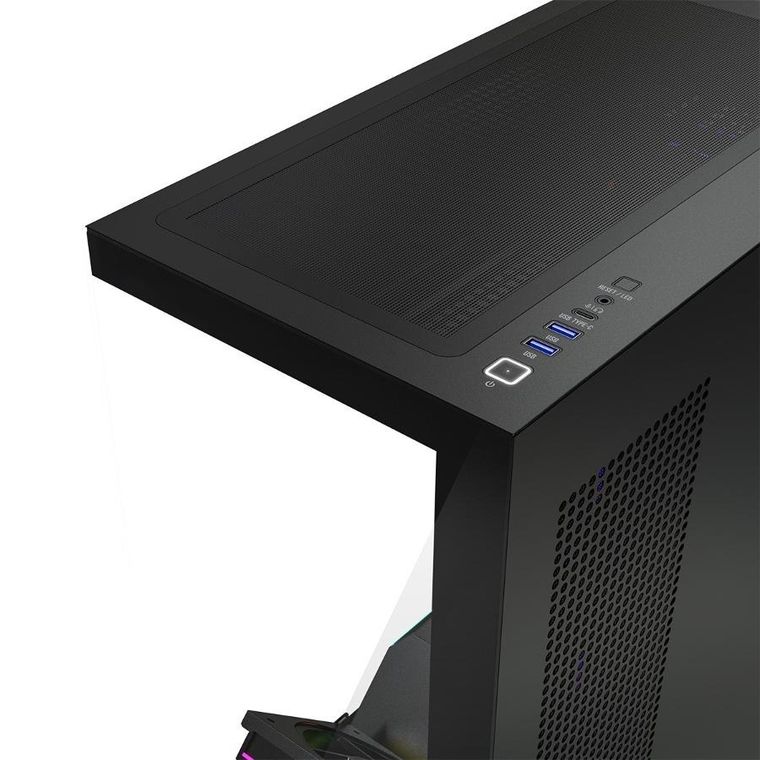 Modecom, Volcano Stellar Plus ARGB Midi 5F, obudowa komputerowa, czarna