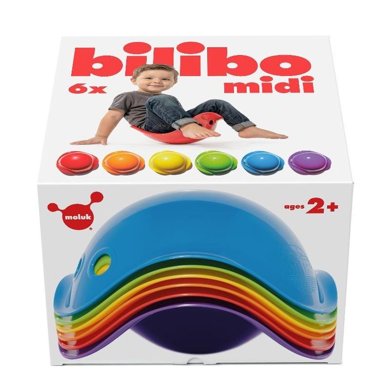 Moluk, Bilibo Midi, zabawka motoryczna, muszelka, 6 szt.