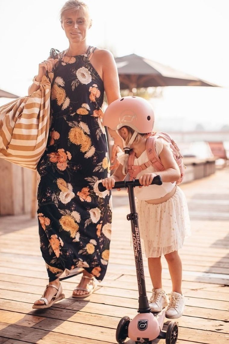 Scoot & Ride, plecak na hulajnogę, Rose, 8l