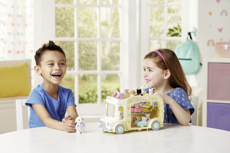 Sylvanian Families, Kolorowy Autobus, rozkładany pojazd, 5744