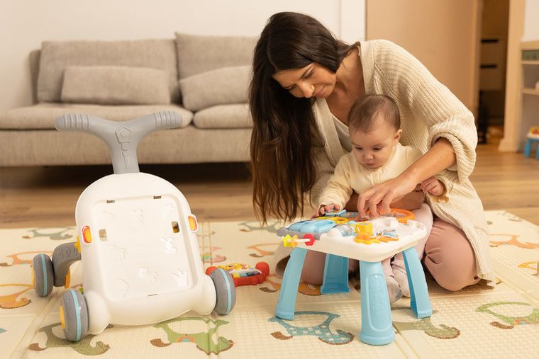 Toyz, Spark, chodzik, stolik edukacyjny, 2w1, pink