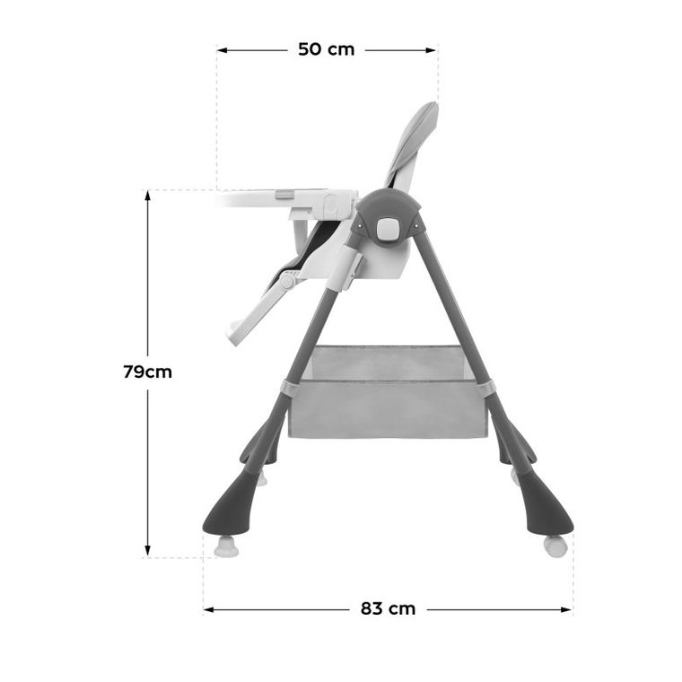 Tulano, Morsel 30, krzesełko do karmienia, grey